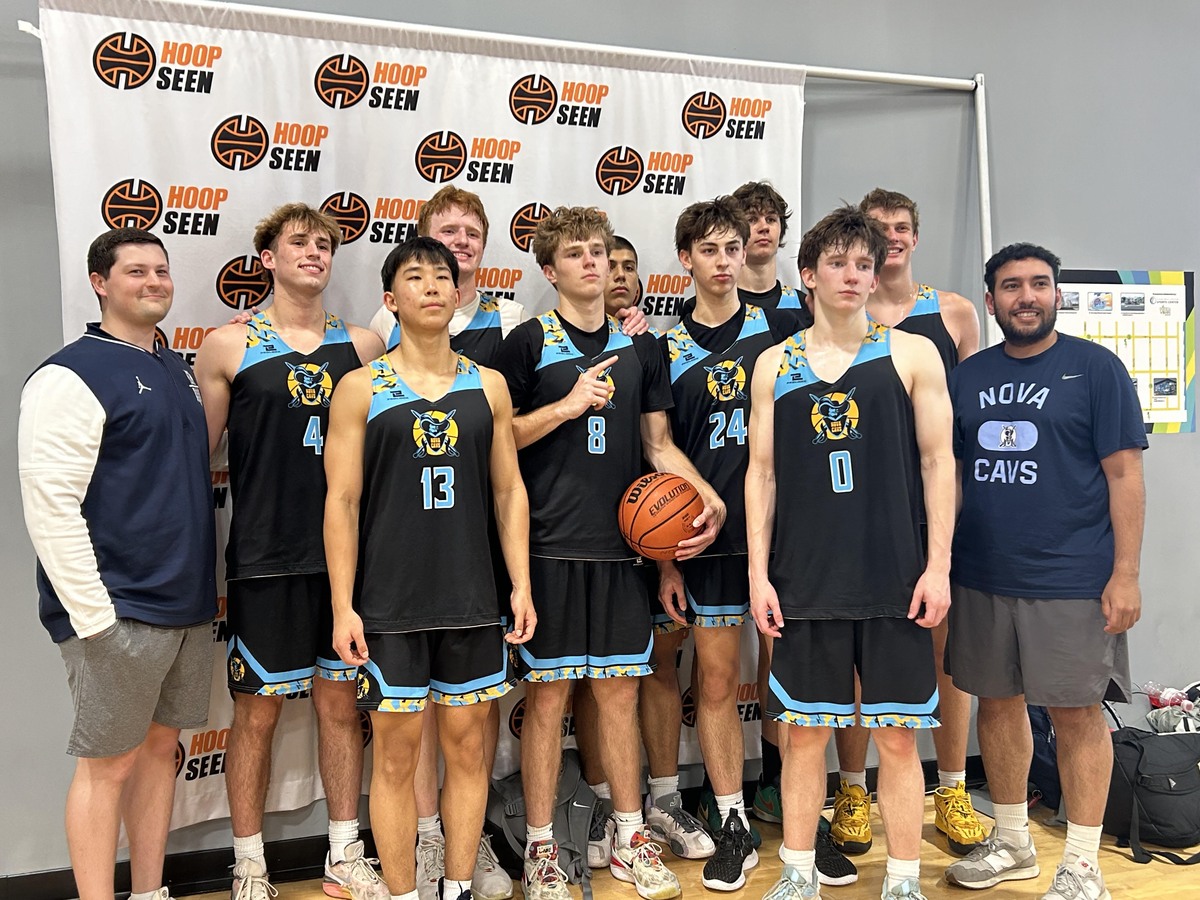 NOVA CAVS team at a Hoop Seen event